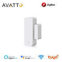 เซ็นเซอร์หน้าต่างประตู AVATTO,Zigbee ไร้สายประตูหน้าต่างเปิดปิดตรวจจับสมาร์ทมินิเซ็นเซอร์ประตูทำงานร่วมกับ Alexa Home