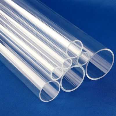 ▬ 1Pc 50cm Long O.D 16 110mm Transparent Acrylic Pipe PMMA Organic Glass Tube Aquarium Accessoires Pipe Fittings Acrylic Tube