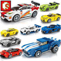 ใหม่ Sembo Blocks City Speed Champions F1ชุด Race Racing Building อิฐของเล่นเทคนิคโรงรถ Great Vehicle Super Car เพื่อน Sports