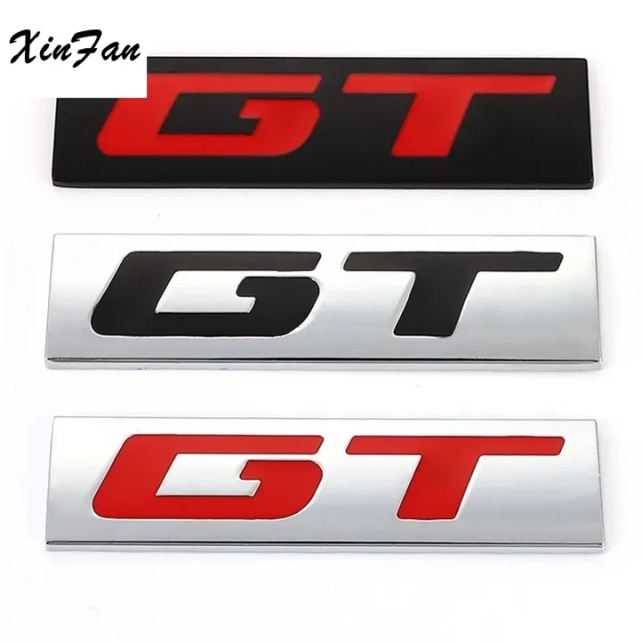 Xinfna Stiker Mobil Lencana Logam Stiker Ekor D Gt Logo Grand Tour Untuk Gaya Mobil Bmw