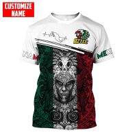 Mexico Eagle Harajuku Print Mens T-Shirts Fashion 3D Animal Graphic Tee Summer Trend Streetwear Casual O-neck Short Sleeve Tops