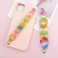 [COD] Yi Lian new candy bracelet diy mobile phone case accessories colorful acrylic handmade chain