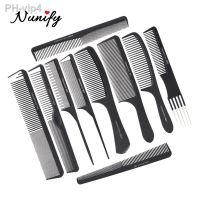 Nunify Anti Static Comb Hair Black Professional Combs Hairdressing New Tail Comb Carbon Anti Static Comb Hair Cutting Comb