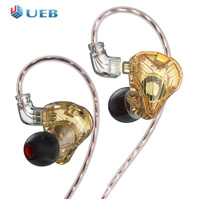 หูฟังแบบมีสายแจ็ค3.5มม. Earphone HiFi หูฟังมีสายออกแบบตามหลักสรีรศาสตร์ไดรฟ์เวอร์ไดนามิกแม่เหล็กคู่