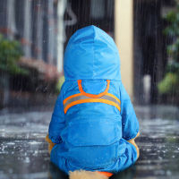 Dog Raincoat Hoodie Jumpsuit for Dogs Reflective Raining Coat for Dogs Walking Dog Raincoat Waterproof Clothes Plus Size XXL