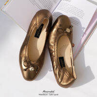 ?????????? รองเท้าหนังแกะแท้ 100% รุ่น Middleton (satin gold) พื้นหนา ซัพพอร์ตดี ไม่ปวดเท้า ไม่ลื่น