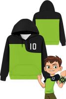 ♤ Ben Tennyson Cosplay Kid Boys Costume Anime Cartoon Ben Cosplay 10 Roleplay Fantasia Halloween Carnival Cloth For Child Disguise