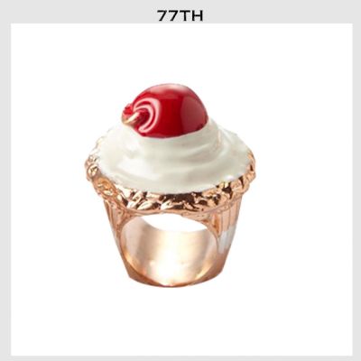 77th cupcake cherry ring แหวนเชอร์รี่คัพเค้ก