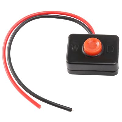 DCC12V2A Adhesive base push button momentarily action wired switch for automobiles