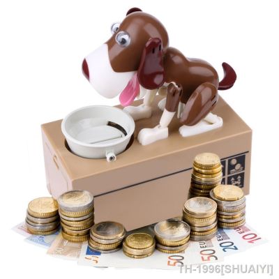 ❐❦ Cofrinho robótico para crianças economizador de dinheiro no cachorro cofre moedas almofadado presente aniversário