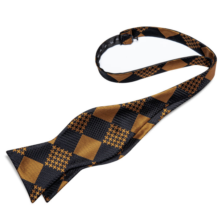 self-tie-bow-tie-ผ้าเช็ดหน้า-cufflinks-ชุดแฟชั่นสีดำทองผู้ชายผ้าไหมผีเสื้อ-bowknot-งานแต่งงานอย่างเป็นทางการ-cravat-dibangu