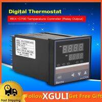 ?พร้อมส่ง Output 0-400℃ Input PID 220V Digital Relay Temperature REX-C700 Controller Thermocouple