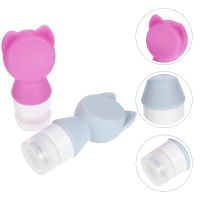 2 Pcs Container Bottle Sub Packing Bottles Shampoo Travel Squeeze Makeup Pp Portable Silicone