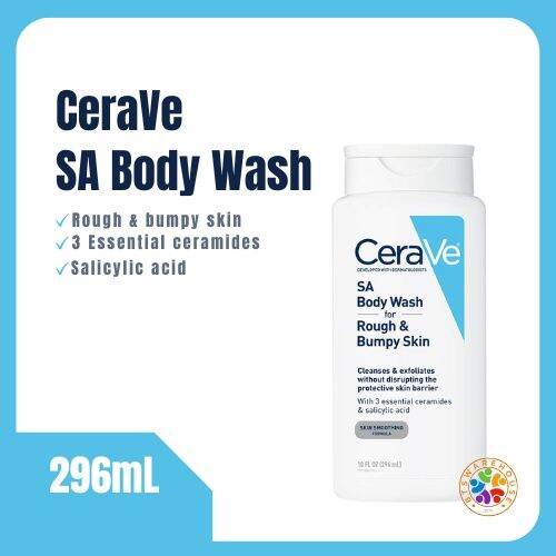 CeraVe SA Body Wash for Rough & Bumpy Skin 10fl.oz/296ml Lazada PH