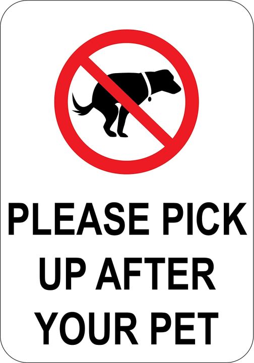 โปรดรับหลังจากป้ายสัตว์เลี้ยงของคุณ-x-อลูมิเนียมกันสนิมที่ทนทานทำความสะอาดหลังสุนัขและสัตว์