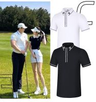 J.LINDEBERG Titleist！Korea ✑﹉▪ {Factory direct sales} Golf mens short-sleeved mesh breathable quick-drying sun protection clothing mens thin cool sports T-shirt