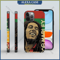 Bob Marley Reggae เคสโทรศัพท์สำหรับ iPhone 14 Pro Max / iPhone 13 Pro Max / iPhone 12 Pro Max / iPhone 11 Pro Max / XS Max / iPhone 8 Plus / iPhone 7 plus ฝาครอบเคสป้องกันหนังแกะป้องกันการตก DZQ5HD