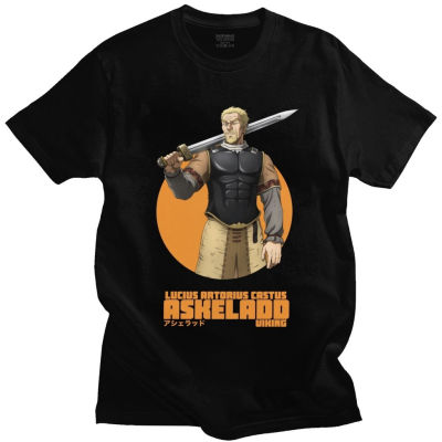 Personality Vinland Saga Askeladd T Shirt Men Short Sleeved Cotton T-shirt Japan Adventure Fiction Anime Manga Tee Fan Clothing