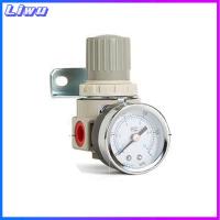 LIWU AR2000 ตัวกรองอากาศอัด AFR- หน่วยคู่ เครื่องควบคุมการ เครื่องเป่าลม 1/4 "NPT เครื่องควบคุมแรงดัน น้ำในน้ำ