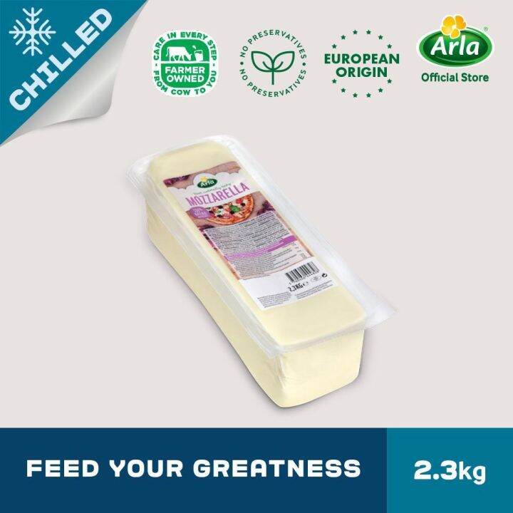 Arla Natural Mozzarella block 2.3kg Lazada PH
