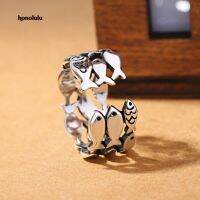 HonoCreative Lovely Fish Silver Plated Opening Finger Ring Womens Jewelry Gift