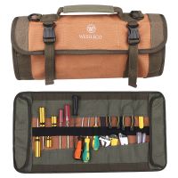 （QIQI tool） 35.5x13cmRoll BagThickened ซ่อมฮาร์ดแวร์ ToolBagWear ทนช่างไฟฟ้าออแกไนเซอร์