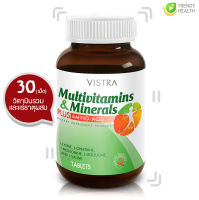 VISTRA Multivitamins &amp; Minerals PLUS AMINO ACID วิสทร้า มัลติวิตามิน และ แร่ธาตุผสมกรดอะมิโน (30เม็ด)