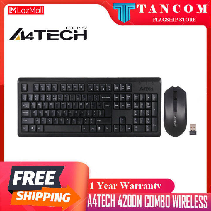 A4TECH 4200N Wireless Desktop Keyboard & Mouse Combo KB + Mice (GR92