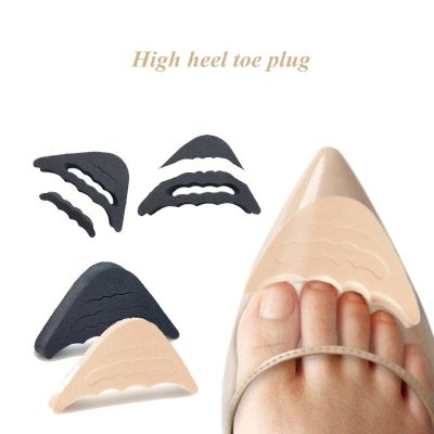 1Pair Women High Heel Toe Plug Insert Shoe Big Shoes Toe Front Filler Cushion Pain Relief Protector Adjustment Shoe Accessories Shoes Accessories