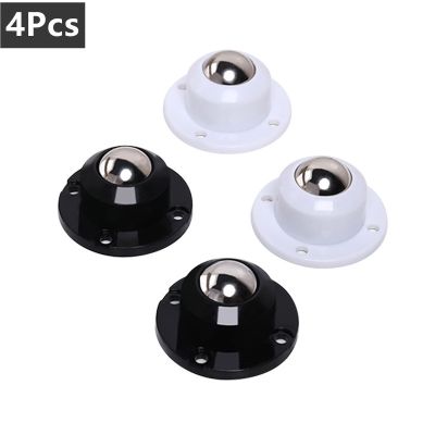 4Pcs New Wheels for Furniture Stainless Steel Roller Self Adhesive Furniture Caster Strong Load-bearing Universal 360° Wheel
