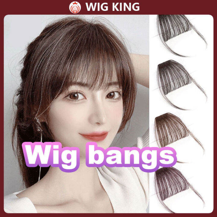 Ultrathin Air Bangs Korean Girls Trending Air BangsWig Hair Extension