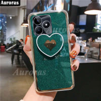 เคสมือถือสำหรับฝาหลัง Realme C51รักกรอบซิลิโคนนิ่มจะรักกับขาตั้งป้องกันการตกสำหรับ Realme C51เคสโทรศัพท์