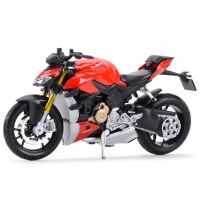 Maisto 1:18 Ducati ซุปเปอร์เน็ด V4สแตติกตายยานพาหนะสะสมงานอดิเรกของเล่นแบบจำลองรถมอเตอร์ไซค์