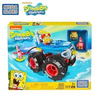 Mega Bloks Spongebob Squarepants ประกอบบล็อกอาคารการ์ตูน Kawaii อะนิเมะ Pirate Figure Pack เด็กของเล่นของขวัญ