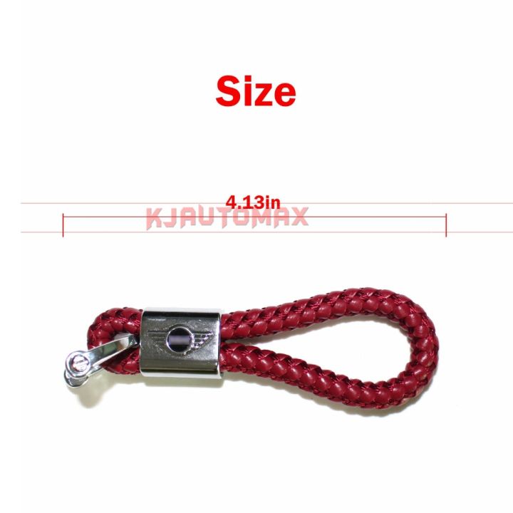 hot-cppppzlqhen-561-สำหรับ-mini-cooper-key-chain-keychian-ทอเข็มขัดอุปกรณ์จัดแต่งทรงผม