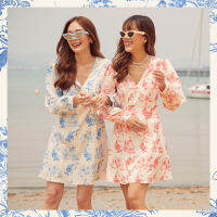 Wonder Treasure - High Tea Midi Dress เดรสสั้น แขนยาว (สามารถสั่งได้ทั้ง 3สี) (PRE-ORDER)