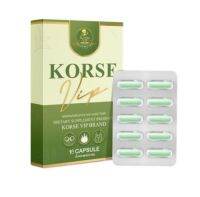 KORSE VIP คอร์เซ่ วีไอพี ผลิตภัณฑ์เสริมอาหาร  1 กล่อง มี 10แคปซูล