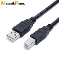 USB 2.0 Printer Data Cable High Speed 2.0 A to B Male to Male 1.5m 3m 5m 10m Black Cord Wire For Scanner Fax Machine Printer