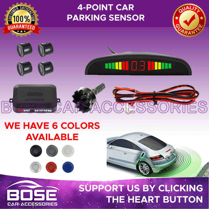 Car Parking 4 Hole Sensor LED Reverse Radar Sensors Parking Sensor Kit