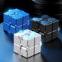 Frosted Plastic Infinity Magic Cube Finger Toy Office Flip Cubic Stress Relief Cube Block Educational Toy For Children Adult