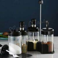 Yuki โถปรุงรส ได้แก่ มีช้อนและพร้อมฝาปิด โถเกลือ กล่องเครื่องปรุงรส Seasoning jar with spoon and lid