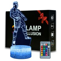Magiclux Novelty Lighting 3D Illusion LED Lamp Soccer Ronaldo Model Night Lights For Kids Bedroom Decoration Creative Gift Night Lights