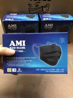 1 hộp 50 chiếc Trắng Khẩu trang y tế AMI 4 lớp than hoạt tính kháng khuẩn thumbnail