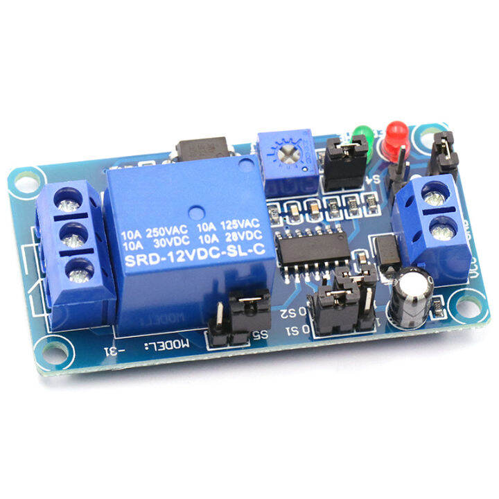 [TELESKY】12V high and low level trigger delay switch time delay relay