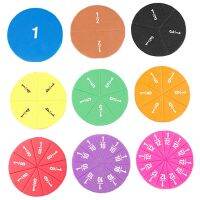 【CW】 51pcs Magnetic Circular Fractions Card Early Education School Aids