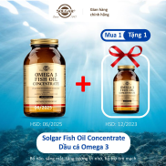 Viên Uống Dầu Cá Omega 3 - Solgar Fish Oil Concentrate - Bổ Não, Sáng Mắt