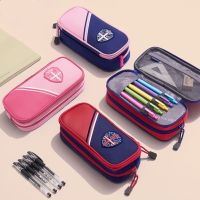 Multi-layer Oxford cloth pencil case School supplies storage bag student pencil bag cute pen case canvas stationery bag kid gift Pencil Cases Boxes