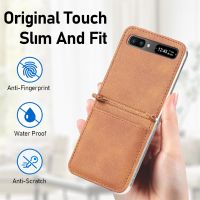 CW CardFolding Leatherfor SamsungZ Flip 3 Flip4 Flip 4 Flip3 Flip 5G Anti Fingerprint BusinessCover