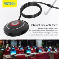 Vktech สวิตช์เปิด/ปิดรีเซ็ท,ปุ่มกดพาวเวอร์ซัพพลายเคสคอมพิวเตอร์ตั้งโต๊ะ