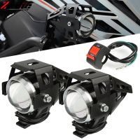 12V Motorcycle Headlight U5 LED Spotlights Auxiliary Lightings For Honda MSR250 VF400 RVF400 VF750C PCX125 PCX150 ADV150 XADV750